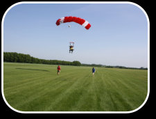 Tandem Skydive Landing